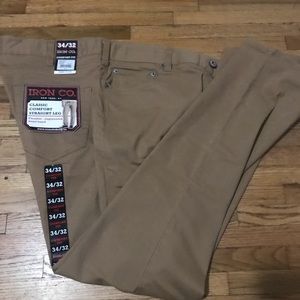 Iron Co khaki pants 34x32